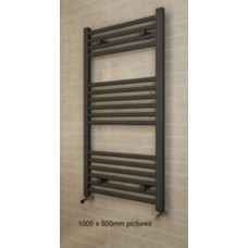 Anthracite ladder towel rails 600mm high